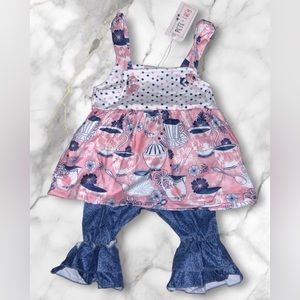 NWT. Sweet 2 Pc Vintage Tea Outfit